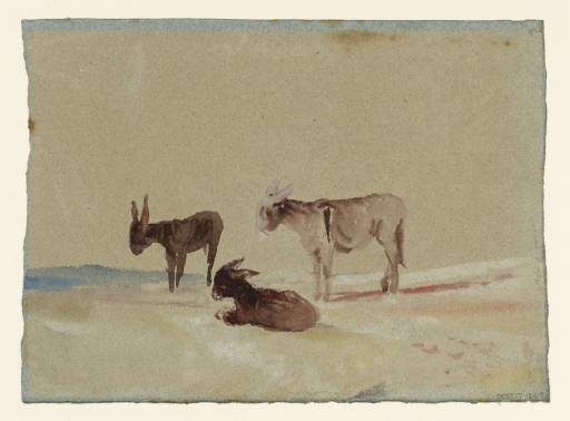 Joseph Mallord William Turner, ‘Petworth Park: Three Donkeys’ 1827