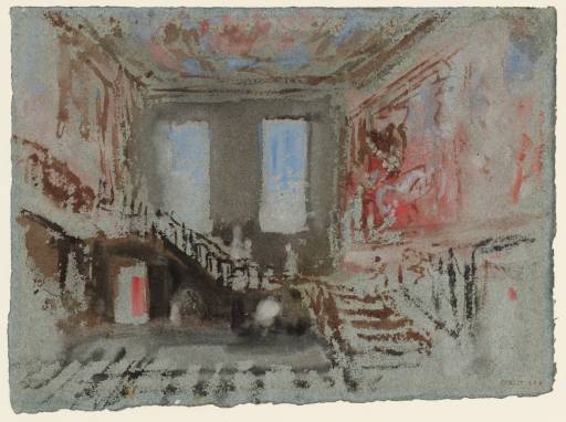 Joseph Mallord William Turner, ‘Petworth House: The Grand Staircase from the West’ 1827
