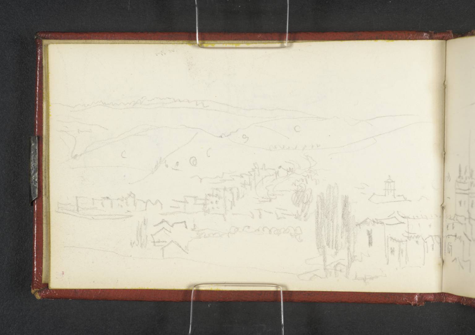 Landscape, with Town and Distant Hills