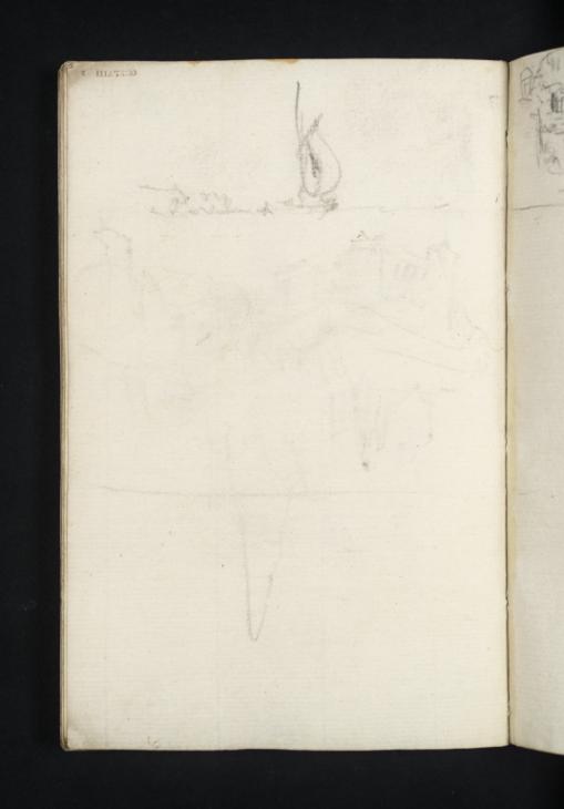 Joseph Mallord William Turner, ‘Barge; Saumur, Loire Valley’ 1826