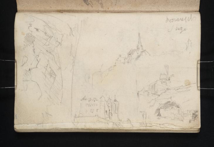 Joseph Mallord William Turner, ‘Saumur; Parnay; Cave Dwelling, Loire Valley’ 1826