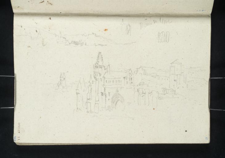 Joseph Mallord William Turner, ‘Marmoutier Abbey; Tours, Loire Valley’ 1826