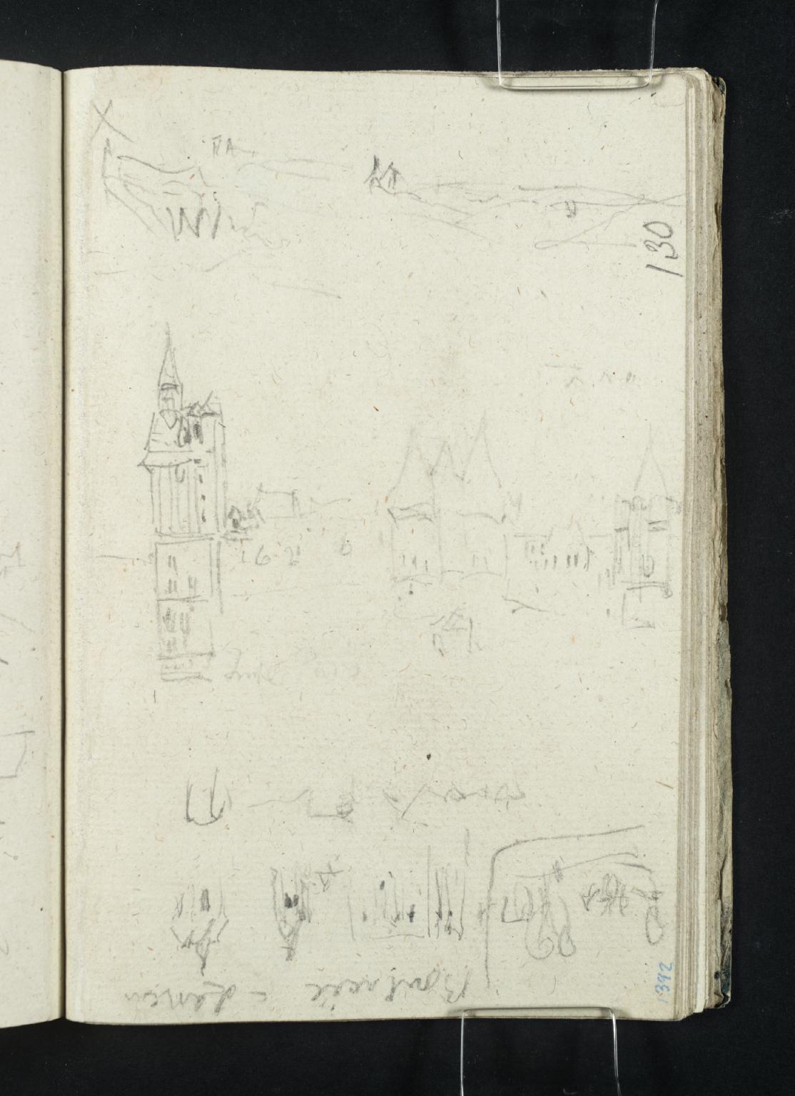 Towers at Beaugency; Walls of Beaugency; The Conciergerie, Paris; A Road with a Tower