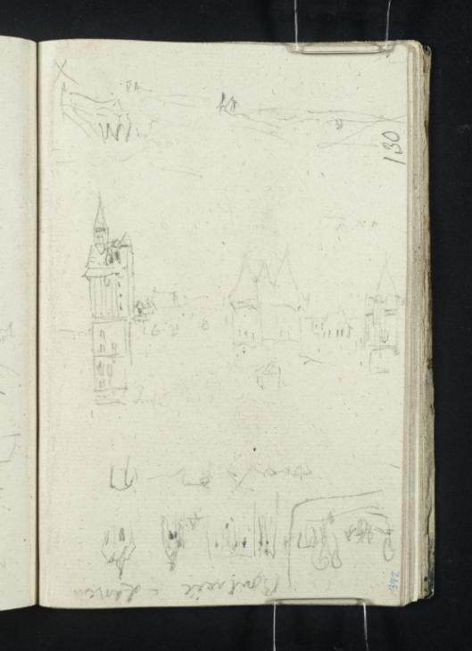 Joseph Mallord William Turner, ‘Conciergerie, Paris; Beaugency, Loire Valley’ 1826