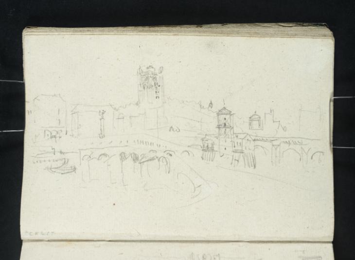 Joseph Mallord William Turner, ‘Pont au Change and Tour Saint-Jacques, Paris’ 1826