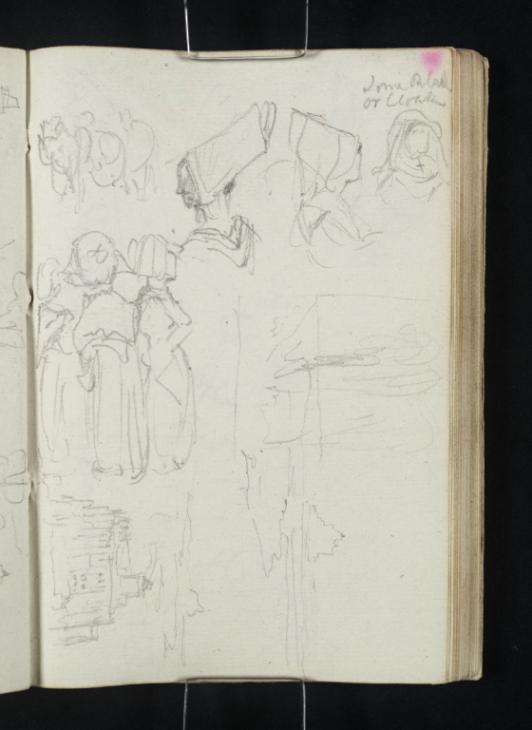 Joseph Mallord William Turner, ‘Figures in Local Dress; Mont Saint-Michel, Normandy’ 1826
