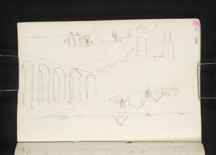 Joseph Mallord William Turner, ‘Coutances; Mont Saint-Michel, Normandy’ 1826