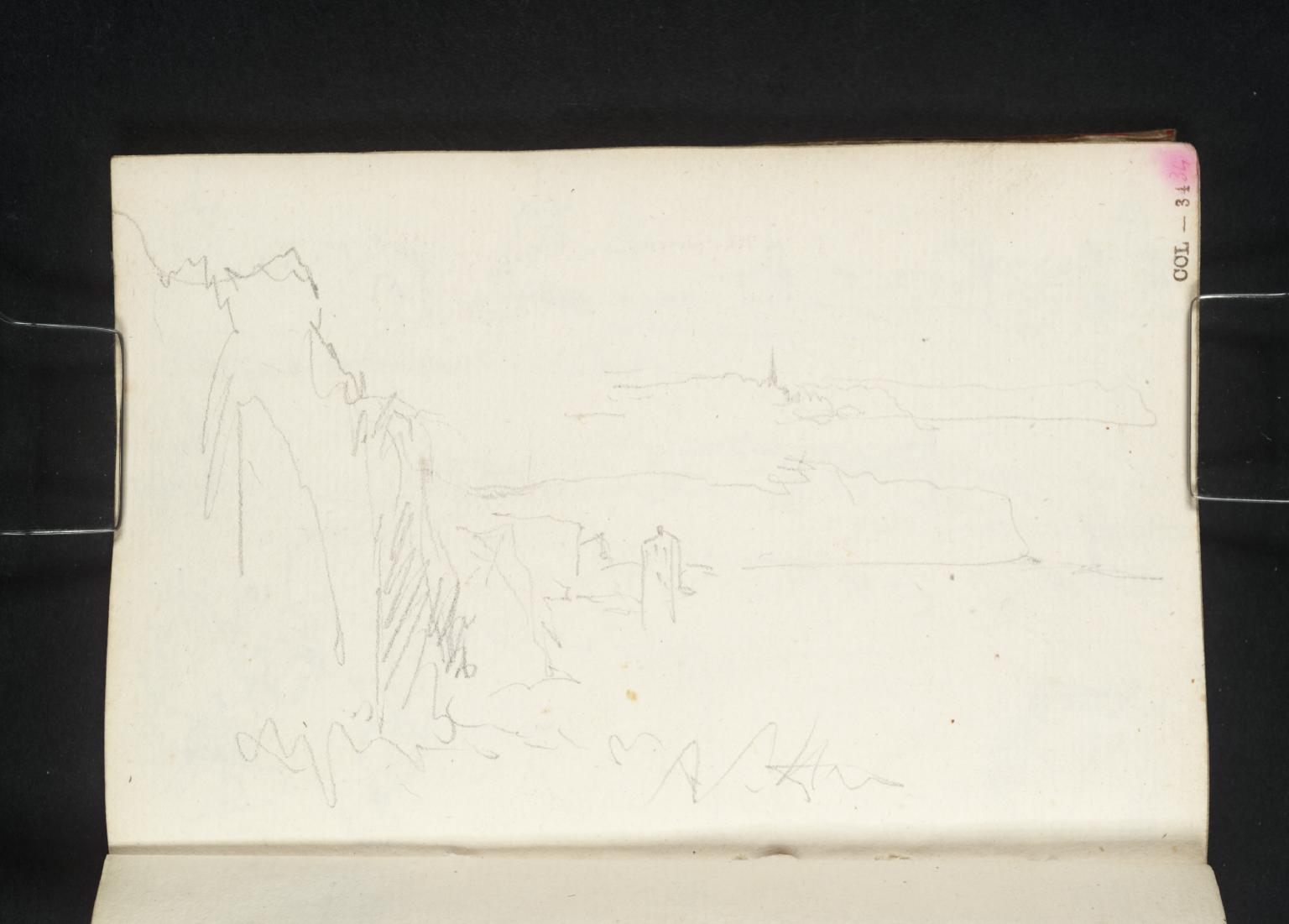 Rocks, with Distant Church