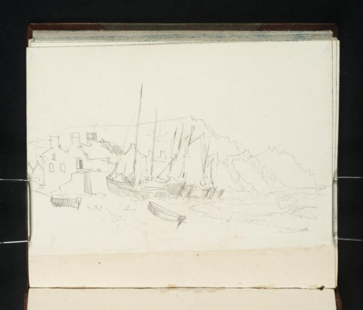 Joseph Mallord William Turner, ‘Coastal Terrain and Sailboats, Normandy’ 1826