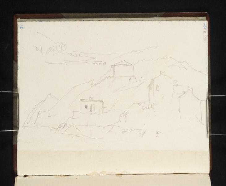 Joseph Mallord William Turner, ‘Buildings in Coastal Terrain, Normandy’ 1826