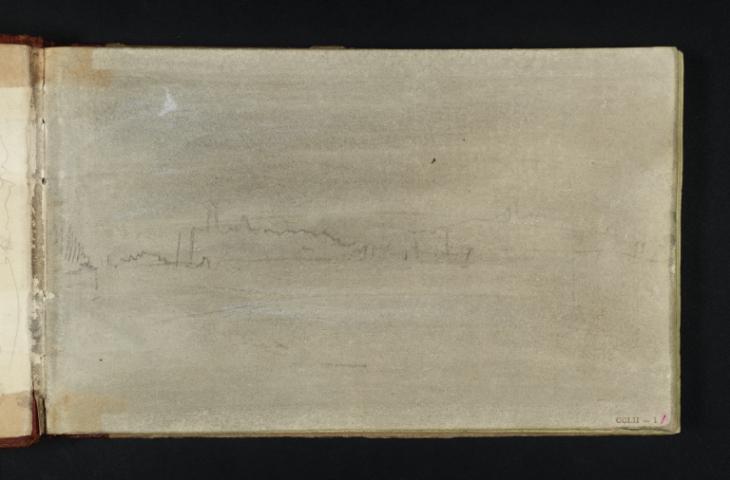 Joseph Mallord William Turner, ‘Coastal Buildings with a Windmill, ?Channel Islands’ ?1832