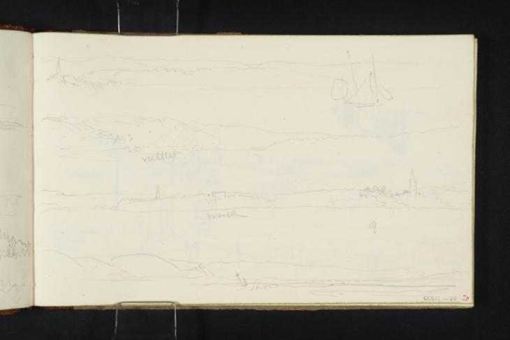 Joseph Mallord William Turner, ‘Villequier, Normandy; Sark, Channel Islands’ ?1832