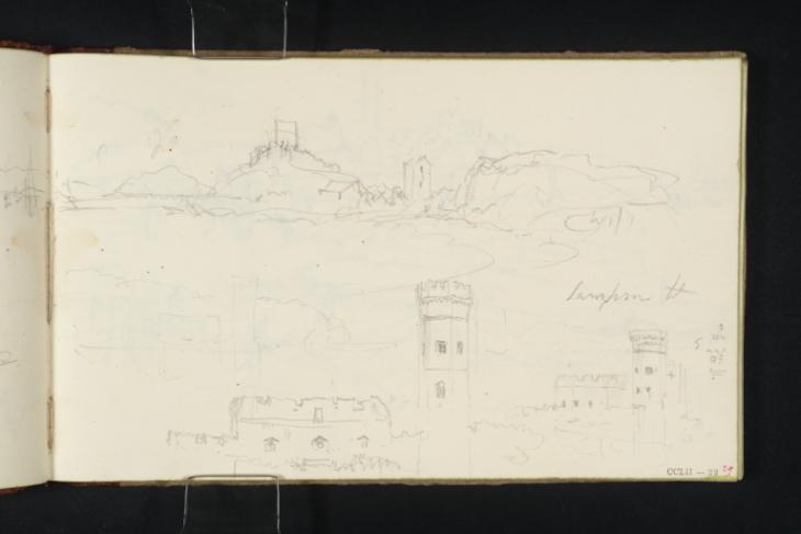 Joseph Mallord William Turner, ‘St Sampson Harbour, Guernsey; Netley Castle, Hampshire’ ?1832