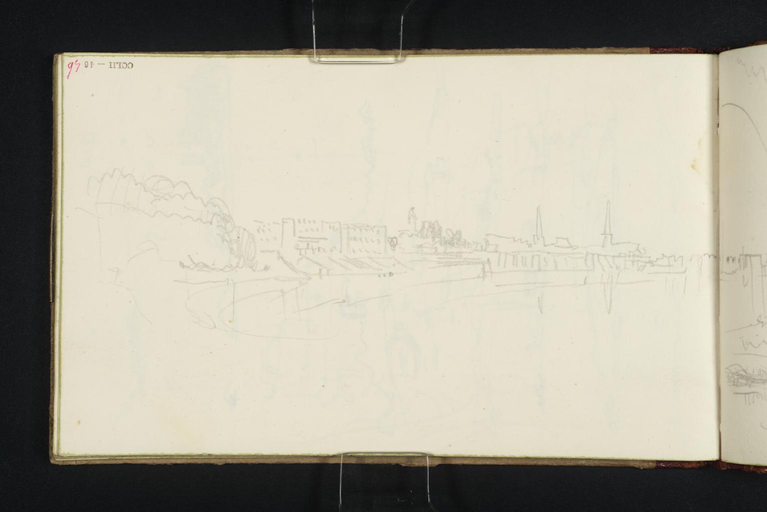Town on Headland; Study of Sky, Etc.