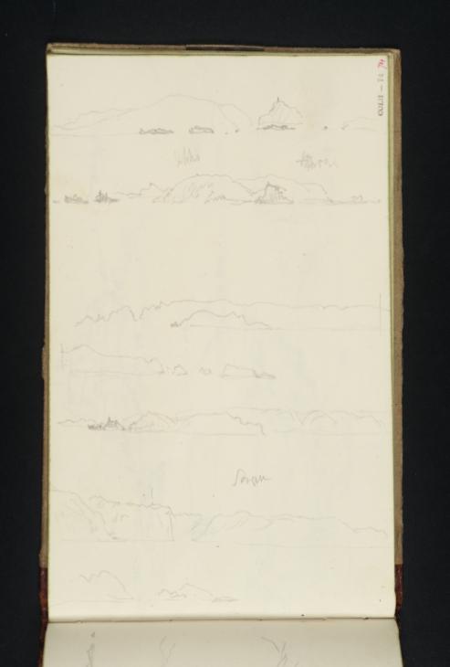 Joseph Mallord William Turner, ‘La Coupée, Sark Island; Jethou and Herm’ ?1832
