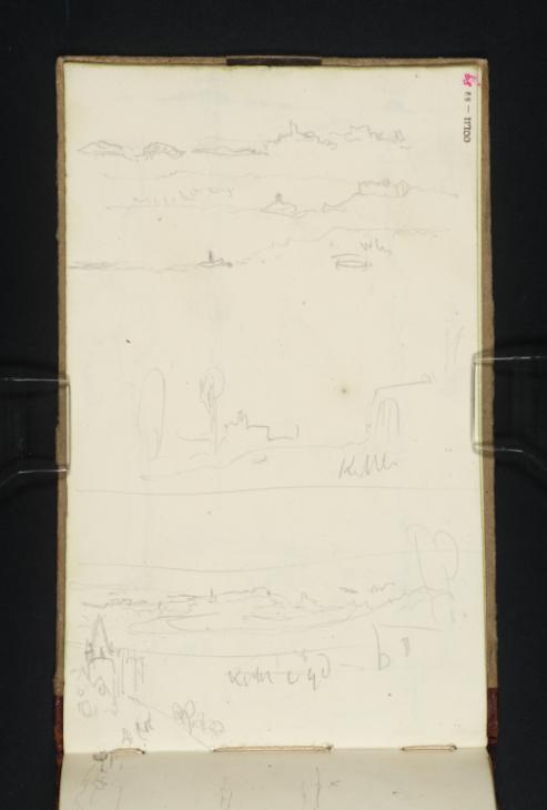 Joseph Mallord William Turner, ‘?Vale Church, Guernsey; Hilly Terrain, ?Channel Islands or Normandy’ ?1832