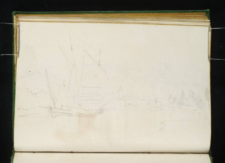Joseph Mallord William Turner, ‘Rouen in the Distance, with the River Seine’ ?1829