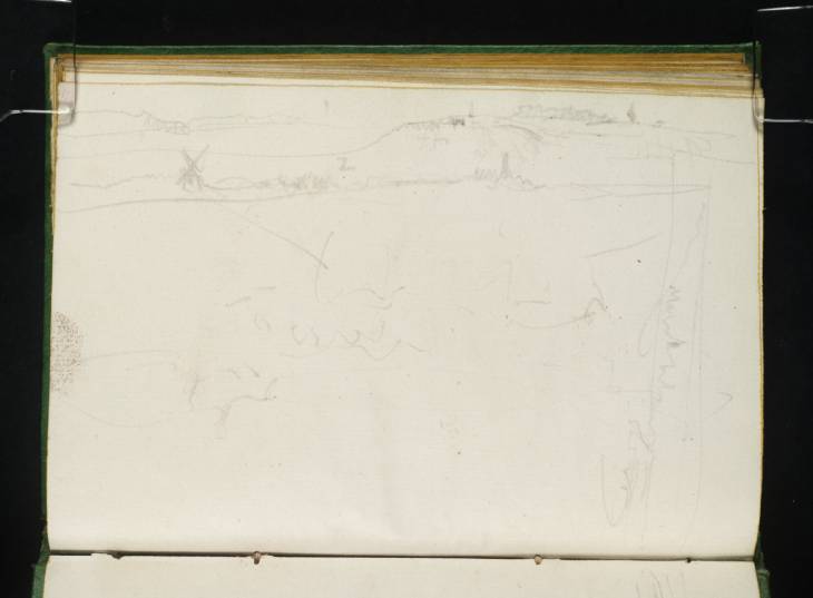 Joseph Mallord William Turner, ‘A Windmill and Distant Hills, ?near Pont-de-l'Arche and Igoville’ ?1829