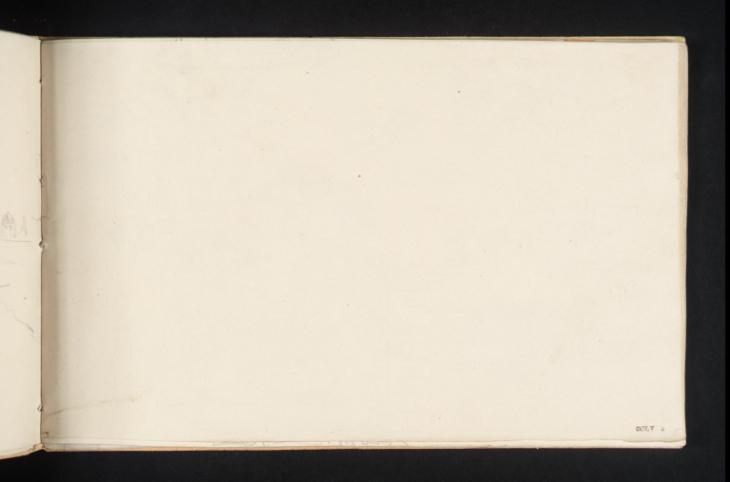 Joseph Mallord William Turner, ‘Blank’ 1826 (Blank right-hand page of sketchbook)