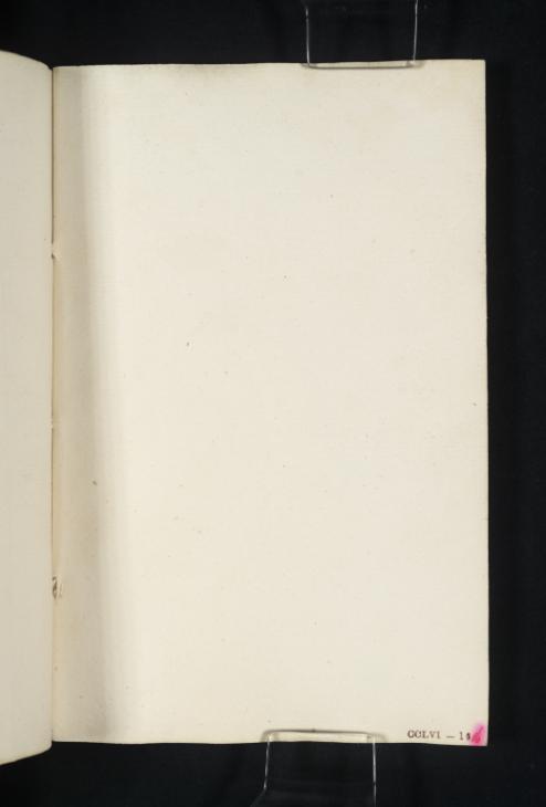 Joseph Mallord William Turner, ‘Blank’ c.1826 (Blank right-hand page of sketchbook)