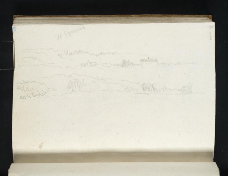 Joseph Mallord William Turner, ‘Wooded Hills, ?Île-de-France’ 1832