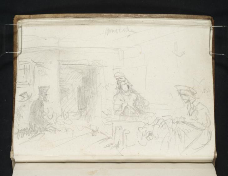 Joseph Mallord William Turner, ‘Interior with Figures, ?Île-de-France’ 1832