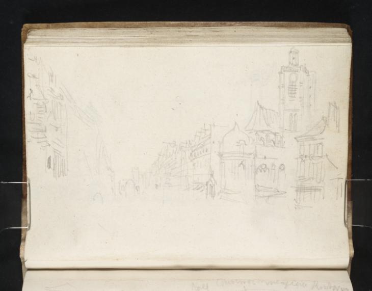 Joseph Mallord William Turner, ‘Street Scene with Saint-Etienne-du-Mont, Paris’ 1832