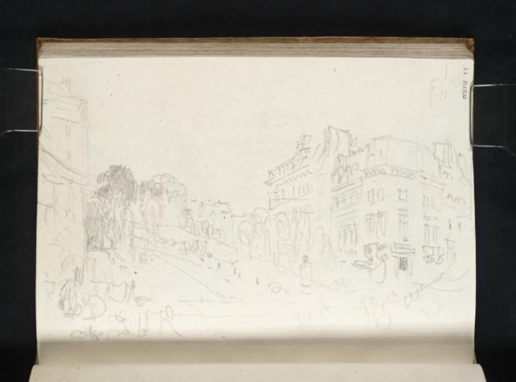 Joseph Mallord William Turner, ‘A Street Corner, Paris’ 1832