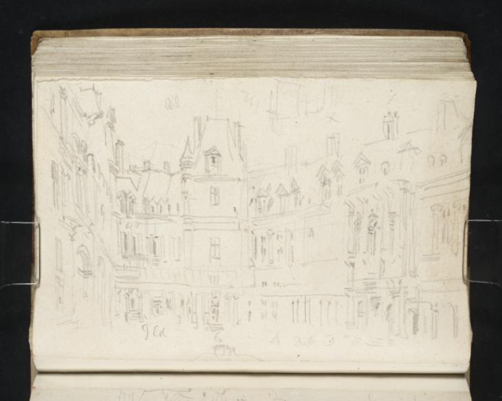 Joseph Mallord William Turner, ‘The Cour Ovale, Château de Fontainebleau’ 1832