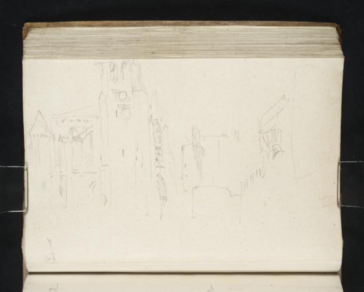 Joseph Mallord William Turner, ‘Street with a Church Tower, Northern France’ 1832