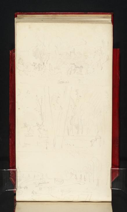 Joseph Mallord William Turner, ‘Sketches in the Tuileries, Paris and a Classical Composition’ 1821