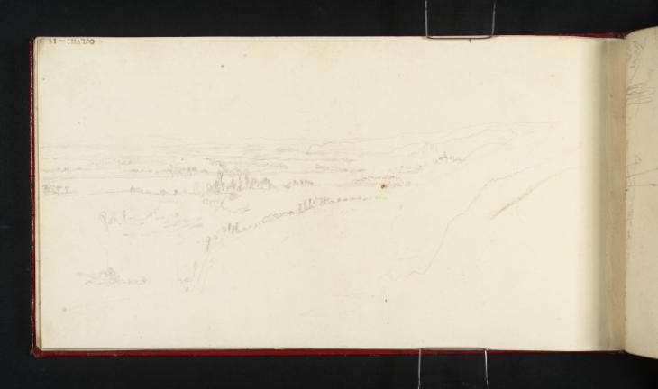 Joseph Mallord William Turner, ‘A Bend of the River Seine, perhaps from Canteleu near Rouen’ 1821