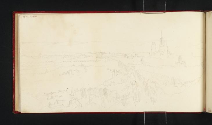 Joseph Mallord William Turner, ‘View of Rouen and the River Seine from St Catherine's Hill’ 1821