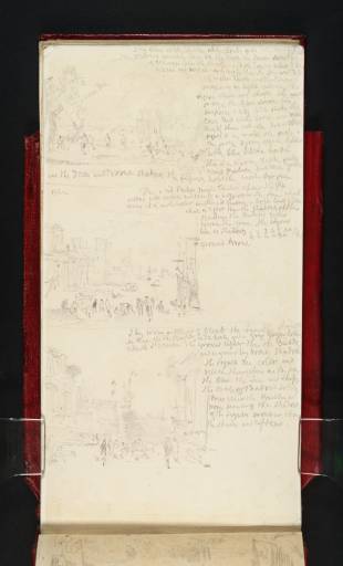 Joseph Mallord William Turner, ‘Three Sketches of Pictures, ?by Claude’ 1821