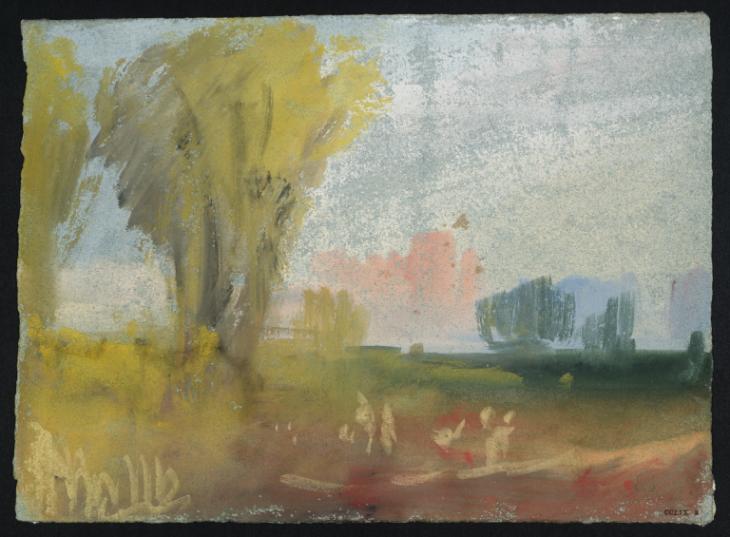 Joseph Mallord William Turner, ‘?The Castle at Gisors, Normandy’ c.1832