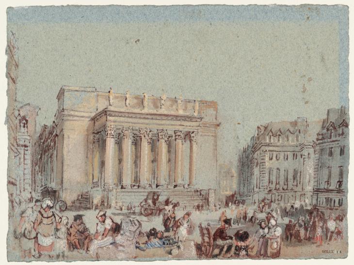 Joseph Mallord William Turner, ‘Place Graslin and Grand Théâtre, Nantes’ c.1826-8