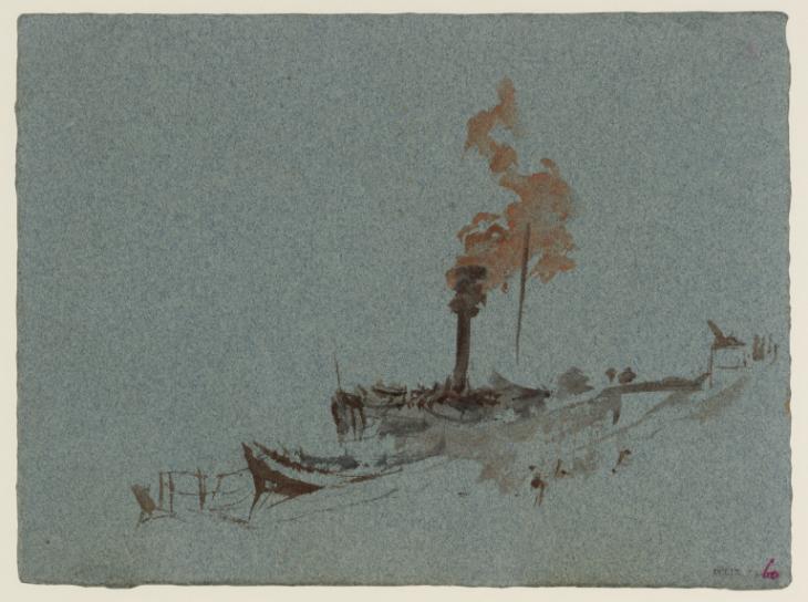 Joseph Mallord William Turner, ‘Steamboat’ c.1830
