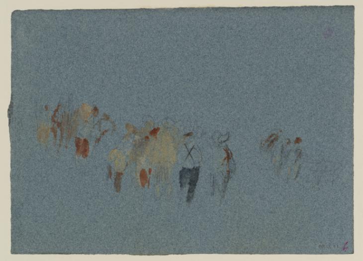 Joseph Mallord William Turner, ‘A Crowd of Fishermen on a Beach’ c.1826-40