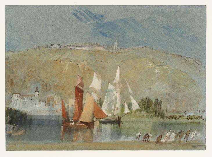 Joseph Mallord William Turner, ‘Shipping at Canteleu, Normandy’ c.1832