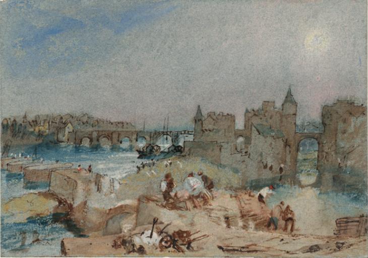 Joseph Mallord William Turner, ‘River Maine, Angers’ c.1826-8