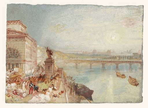 Joseph Mallord William Turner, ‘Paris from the Barrière de Passy’ c.1833