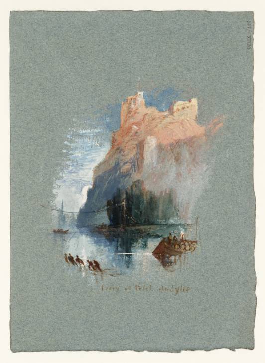 Joseph Mallord William Turner, ‘Château Gaillard from the South (Vignette)’ c.1833