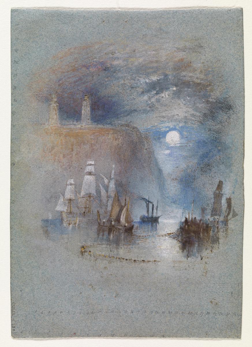 Joseph Mallord William Turner, ‘Light-Towers of la Hève (Vignette)’ c.1832
