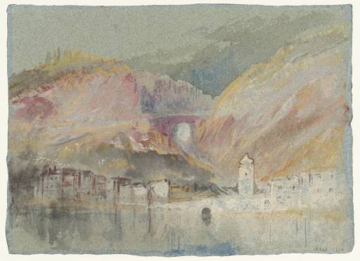 Joseph Mallord William Turner, ‘Pallien and the Napoleonsbrücke’ c.1839
