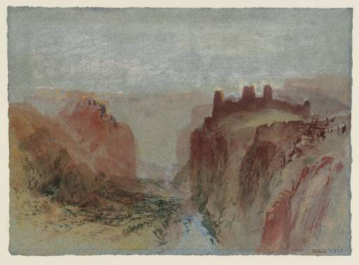 Joseph Mallord William Turner, ‘The Rham Plateau, Luxembourg, from the Alzette Valley’ c.1839
