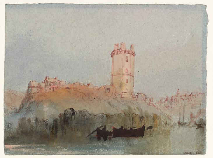 Joseph Mallord William Turner, ‘Tower at Oudon, Loire Valley’ c.1826-8
