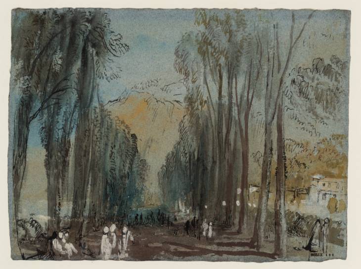 Joseph Mallord William Turner, ‘The 'Promenade de Sept-Heures' at Spa’ c.1839