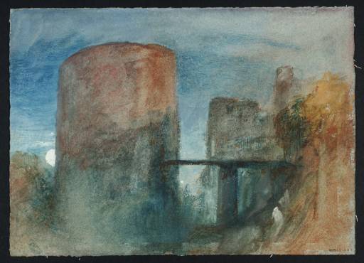 Joseph Mallord William Turner, ‘A Round Tower at Twilight: ?Gisors’ c.1830