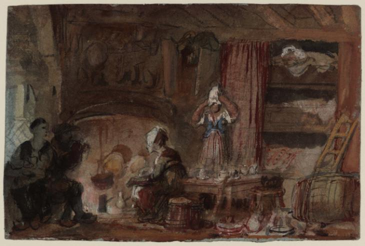 Joseph Mallord William Turner, ‘Cottage Interior, Northern France’ c.1832