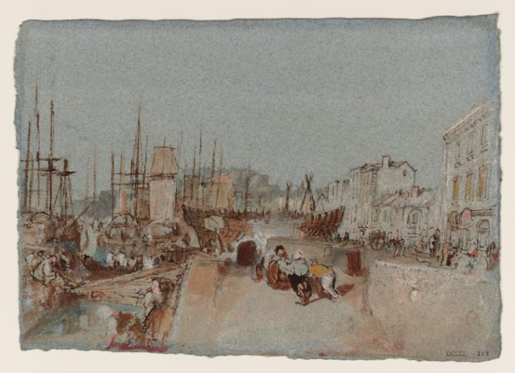 Joseph Mallord William Turner, ‘Shipyards, Nantes’ c.1826-8